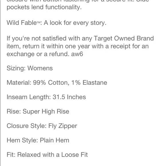 Wild fable super high rise baggy jeans distressed new - Picture 5 of 7